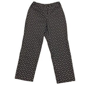 Liz Claiborne Liz Sport Navy Blue & White Sailboat Cropped Pants Size 6